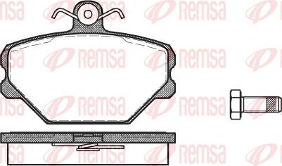 Remsa 0264.00 - Bremžu uzliku kompl., Disku bremzes www.autospares.lv