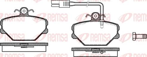 Remsa 0264.12 - Bremžu uzliku kompl., Disku bremzes autospares.lv