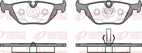 Remsa 0265.50 - Bremžu uzliku kompl., Disku bremzes www.autospares.lv