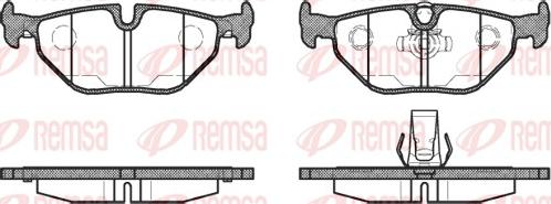 Remsa 0265.15 - Bremžu uzliku kompl., Disku bremzes www.autospares.lv