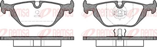 Remsa 0265.30 - Тормозные колодки, дисковые, комплект www.autospares.lv