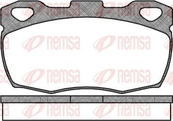 Remsa 0266.00 - Bremžu uzliku kompl., Disku bremzes www.autospares.lv