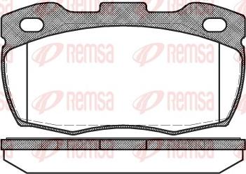 Remsa 0266.10 - Bremžu uzliku kompl., Disku bremzes www.autospares.lv