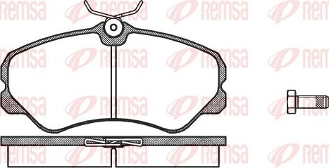 Remsa 0261.00 - Bremžu uzliku kompl., Disku bremzes www.autospares.lv