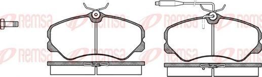 Remsa 0261.02 - Bremžu uzliku kompl., Disku bremzes www.autospares.lv