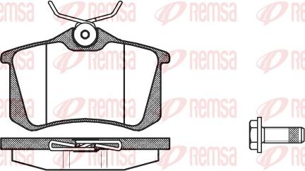 Remsa 0263.92 - Brake Pad Set, disc brake www.autospares.lv