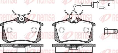 Remsa 0263.51 - Brake Pad Set, disc brake www.autospares.lv