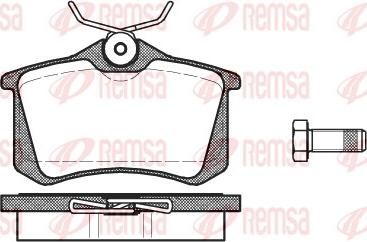 Remsa 0263.01 - Brake Pad Set, disc brake www.autospares.lv