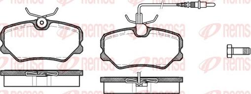 Remsa 0262.02 - Bremžu uzliku kompl., Disku bremzes autospares.lv