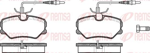 Remsa 0262.12 - Bremžu uzliku kompl., Disku bremzes www.autospares.lv