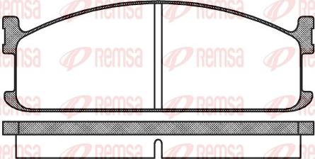 Remsa 0204.00 - Bremžu uzliku kompl., Disku bremzes www.autospares.lv