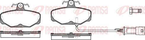 Remsa 0205.02 - Тормозные колодки, дисковые, комплект www.autospares.lv