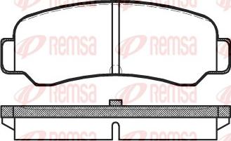 Remsa 0200.00 - Bremžu uzliku kompl., Disku bremzes www.autospares.lv