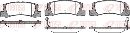 Remsa 0214.02 - Brake Pad Set, disc brake www.autospares.lv