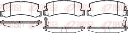 Remsa 0214.22 - Brake Pad Set, disc brake www.autospares.lv