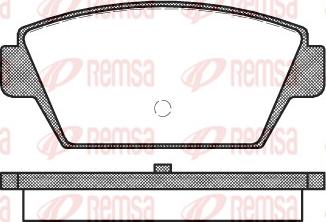 Remsa 0215.00 - Brake Pad Set, disc brake www.autospares.lv