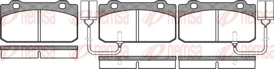 Remsa 0210.02 - Bremžu uzliku kompl., Disku bremzes autospares.lv