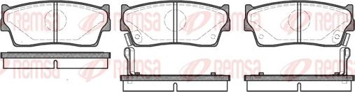 Remsa 0289.02 - Brake Pad Set, disc brake www.autospares.lv