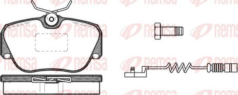 Remsa 0284.02 - Bremžu uzliku kompl., Disku bremzes www.autospares.lv