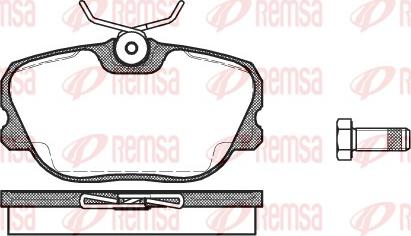 Remsa 0280.00 - Bremžu uzliku kompl., Disku bremzes www.autospares.lv