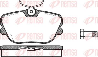 Remsa 0280.10 - Bremžu uzliku kompl., Disku bremzes www.autospares.lv