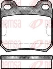 Remsa 0239.00 - Brake Pad Set, disc brake www.autospares.lv