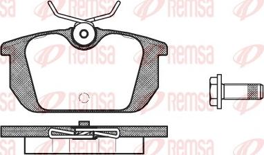 Remsa 0231.00 - Тормозные колодки, дисковые, комплект www.autospares.lv