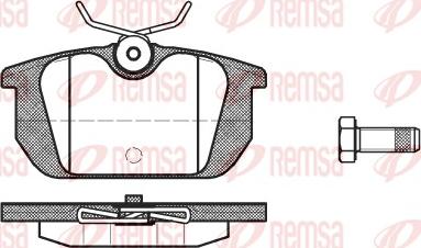 Remsa 0231.10 - Brake Pad Set, disc brake www.autospares.lv