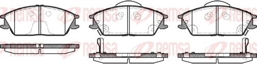 Remsa 0224.22 - Тормозные колодки, дисковые, комплект www.autospares.lv