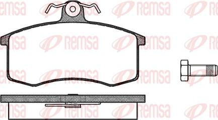 Remsa 0221.00 - Bremžu uzliku kompl., Disku bremzes www.autospares.lv