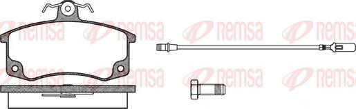 Remsa 0221.02 - Bremžu uzliku kompl., Disku bremzes www.autospares.lv