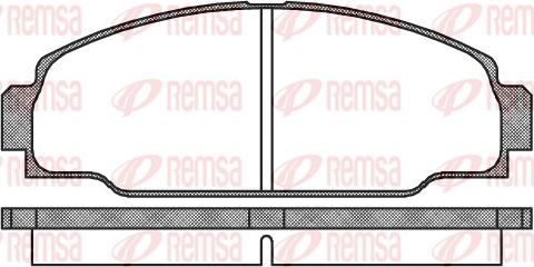 Remsa 0274.00 - Bremžu uzliku kompl., Disku bremzes www.autospares.lv