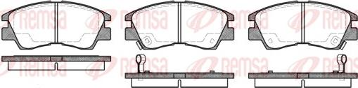 Remsa 0275.02 - Brake Pad Set, disc brake www.autospares.lv