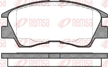 Remsa 0275.10 - Тормозные колодки, дисковые, комплект www.autospares.lv