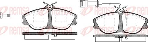 Remsa 0276.02 - Тормозные колодки, дисковые, комплект www.autospares.lv