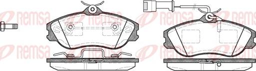 Remsa 0276.22 - Bremžu uzliku kompl., Disku bremzes www.autospares.lv