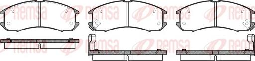 Remsa 0273.02 - Brake Pad Set, disc brake www.autospares.lv