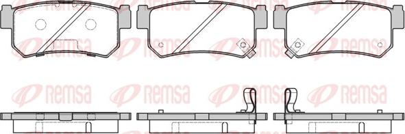 Remsa 0746.42 - Brake Pad Set, disc brake www.autospares.lv