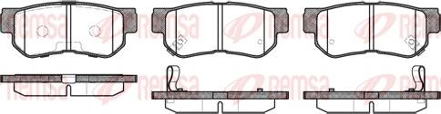 Remsa 0746.12 - Brake Pad Set, disc brake www.autospares.lv