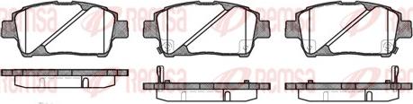 Remsa 0740.02 - Brake Pad Set, disc brake www.autospares.lv