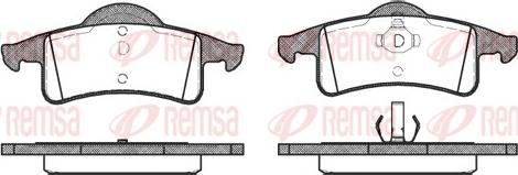 Remsa 0758.00 - Brake Pad Set, disc brake www.autospares.lv