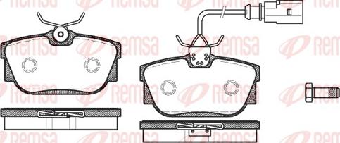 Remsa 0767.01 - Brake Pad Set, disc brake www.autospares.lv