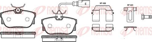 Remsa 0767.12 - Brake Pad Set, disc brake www.autospares.lv