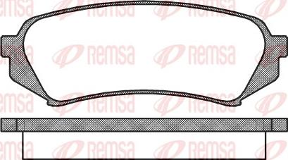 Remsa 0706.00 - Brake Pad Set, disc brake www.autospares.lv