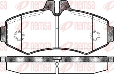 Remsa 0701.00 - Brake Pad Set, disc brake www.autospares.lv