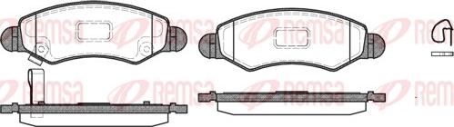 Remsa 0702.21 - Brake Pad Set, disc brake www.autospares.lv