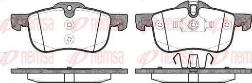 Remsa 0719.00 - Brake Pad Set, disc brake www.autospares.lv