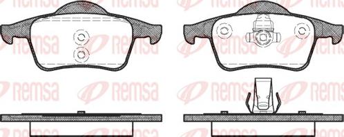 Remsa 0714.00 - Brake Pad Set, disc brake www.autospares.lv