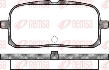 Remsa 0715.00 - Bremžu uzliku kompl., Disku bremzes www.autospares.lv