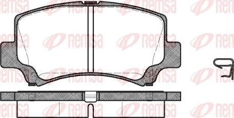 Remsa 0710.02 - Bremžu uzliku kompl., Disku bremzes www.autospares.lv